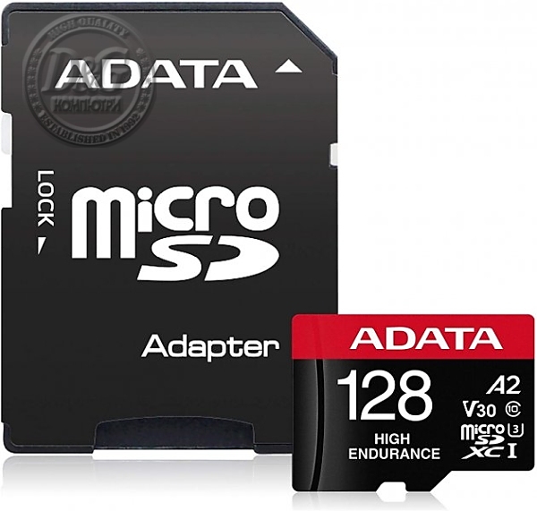 ADATA 128GB MicroSDXC UHS-I U3 V30S High (with adapter)