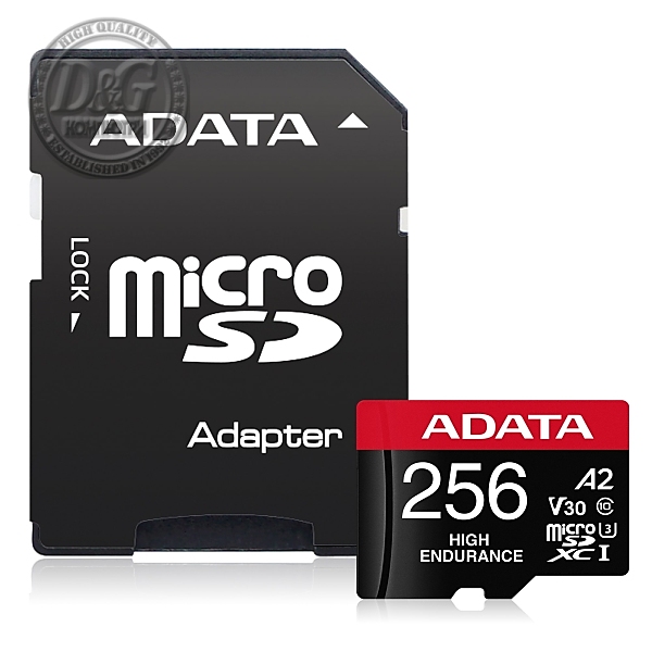 ADATA 256GB MicroSDXC UHS-I U3 V30S High (with adapter)