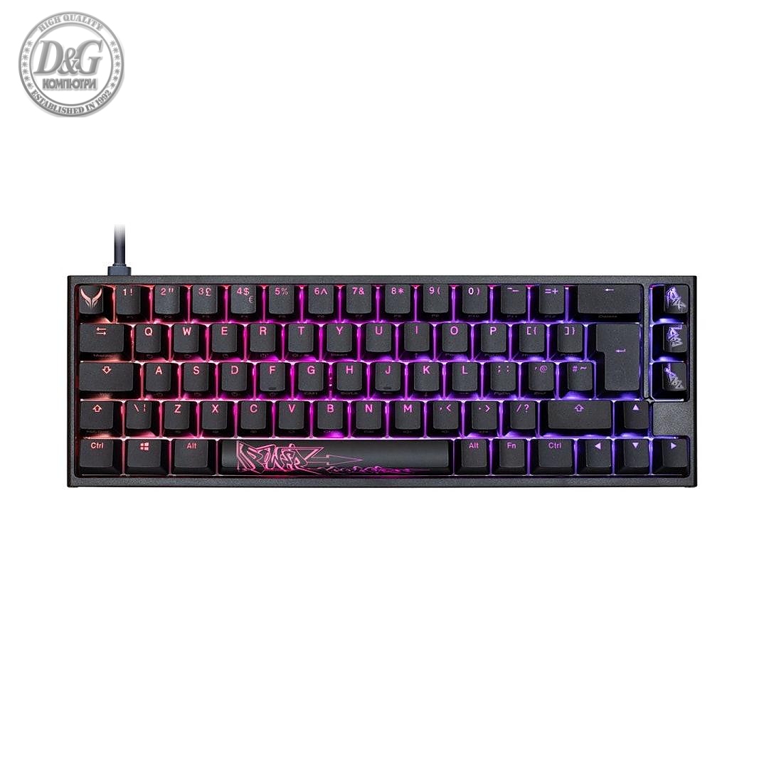 Геймърскa механична клавиатура Ducky x PowerColor One 2 SF RGB, Kailh BOX White