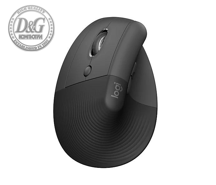 Безжична Мишка Logitech Lift Left Vertical Graphite