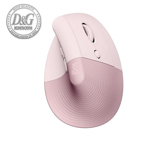 Безжична Мишка Logitech Lift Vertical Rose