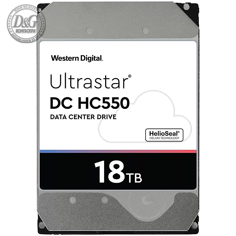 Western Digital Ultrastar DC HDD Server (3.5in 26.1MM 18TB 512MB 7200RPM SATA ULTRA 512E SE NP3 DC HC550) SKU: 0F38459