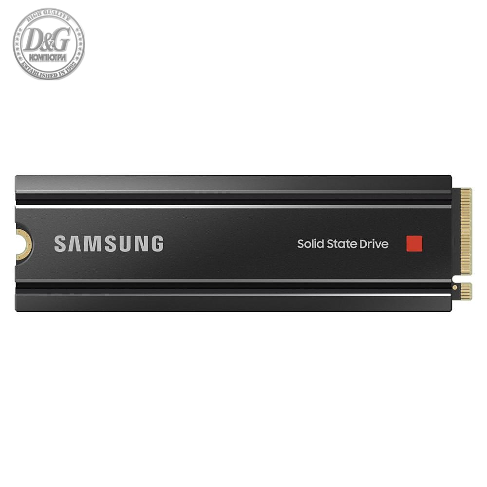 Solid State Drive (SSD) SAMSUNG 980 PRO с Heatsink, 1TB, M.2 Type 2280, MZ-V8P1T0CW