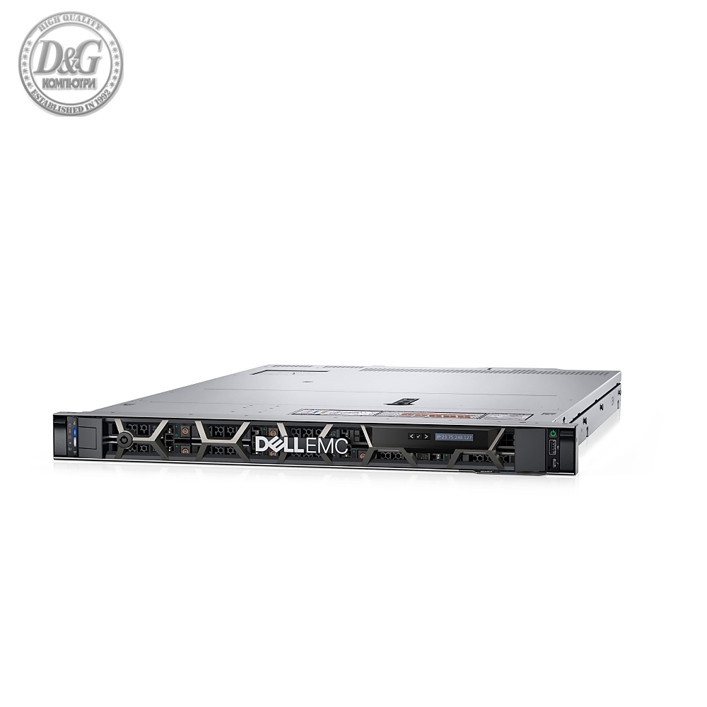 Dell PowerEdge R450 SmartValue, 2x Intel Xeon Silver 4309Y, 2x 32GB RDIMM, 3200MT/s, Dual Rank 16Gb BASE x8, 7x 1.2TB Hard Drive SAS ISE 12Gbps 10k 512n 2.5in Hot-Plug, Broadcom 57412 Dual Port 10GbE SFP+, PERC H755, iDRAC9 Enterprise 15G, 36M BNBD