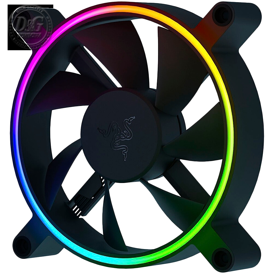 Razer Kunai Chroma RGB 120MM, 18 addressable LEDsвЂ‹, Hydraulic,4-pin PWM, CoolingвЂ‹: 500-2200 RPMвЂ‹, AirflowвЂ‹: 17.48-65.5 CFMвЂ‹, Static PressureвЂ‹: 0.15-2.47 mm- H20вЂ‹