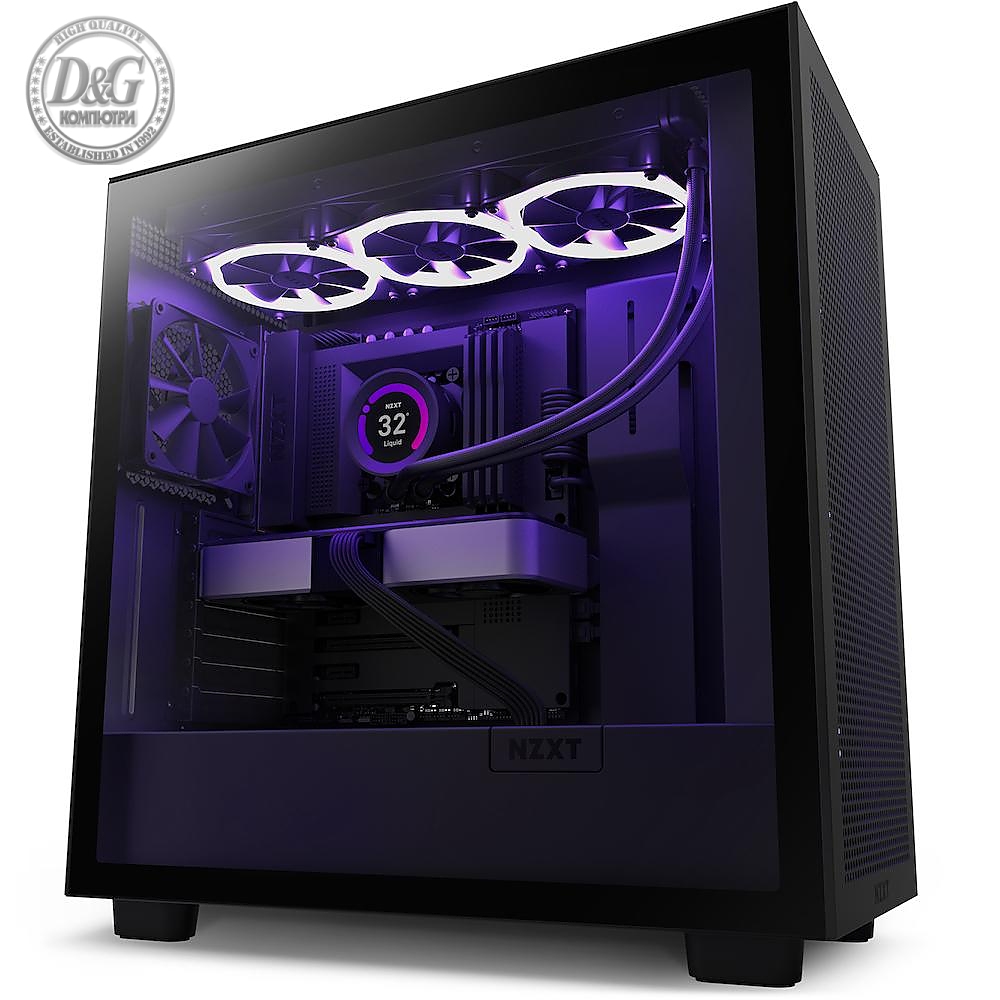 Кутия NZXT H7 Flow Matte Black