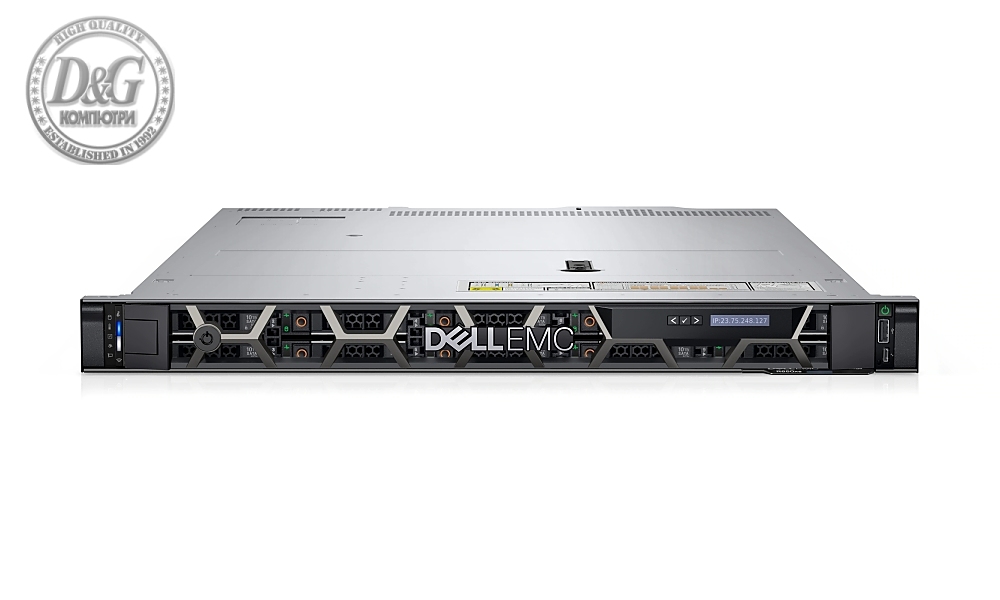 Dell PowerEdge R650XS, Chassis 8x 2.5" (SAS, SATA), Intel Xeon Silver 4309Y, 16GB, 1x480GB SATA SSD 2.5", Rails, Bezel, No NIC, PERC H355 with front load bracket, iDRAC9 Enterprise 15G, 600W, 3Y Basic Onsite