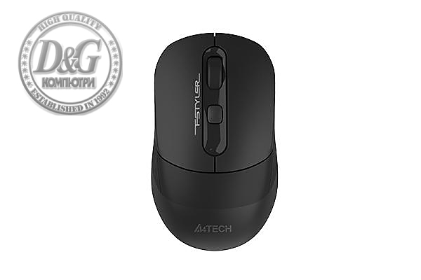 Безжична мишка A4tech FB10C Fstyler Stone Black, Bluetooth, 2.4GHz, Литиево-йонна батерия, Черен