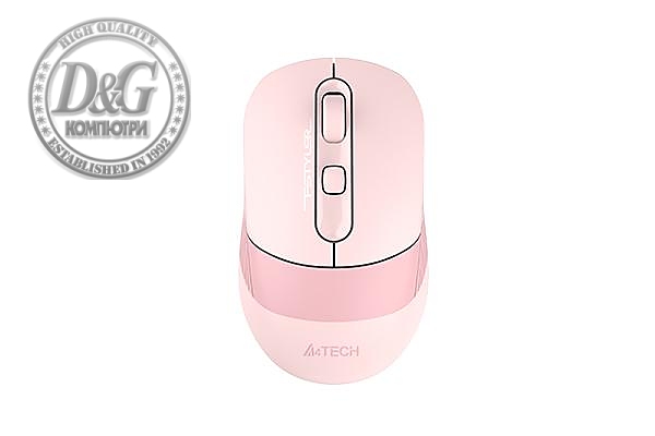 Безжична мишка A4tech FB10C Fstyler Baby Pink, Bluetooth, 2.4GHz, Литиево-йонна батерия, Розов