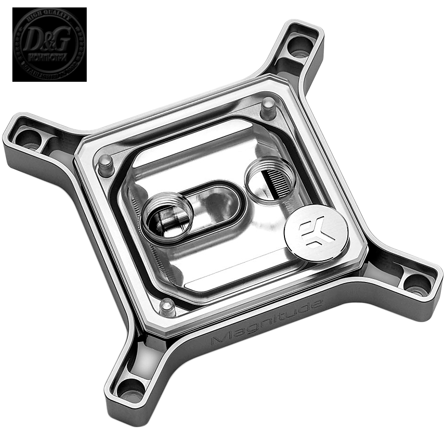 EK-Quantum Magnitude D-RGB - 1700 Nickel + Plexi, CPU water block (Socket LGA1700)