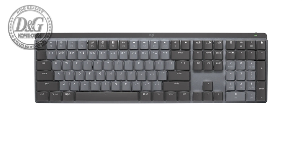 Logitech MX Mechanical Wireless Illuminated Performance Keyboard - GRAPHITE - US INT'L - EMEA