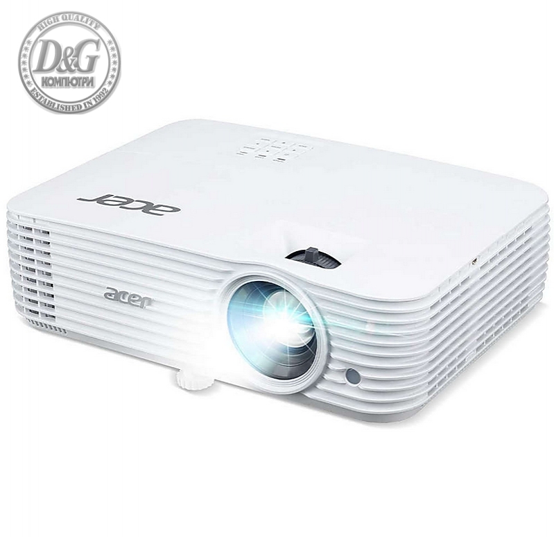 Acer Projector X1526HK, DLP, FHD(1920x1080), 4000Lm, 10 000:1, 3D ready, 24/7 operation, Auto Keystone, ACpower on, 2xHDMI, RS232, USB(Type A, 5V/1.5A), Audio in, 1x3W, 3.7kg, White