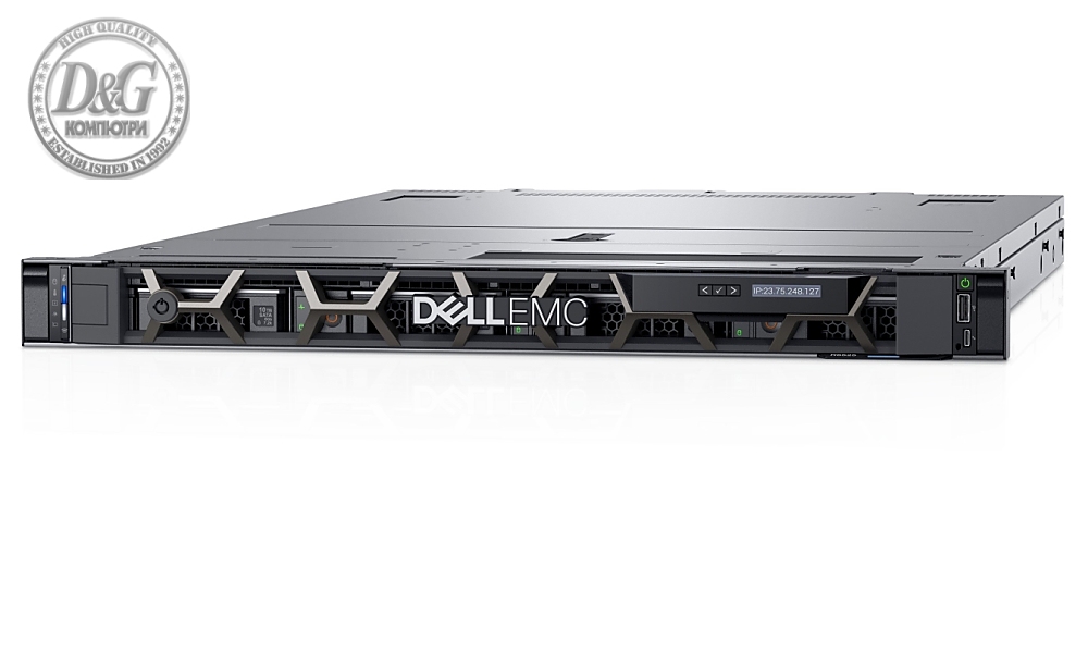 Dell PowerEdge R6525, Chassis 4 x 3.5 HotPlug, 32GB, 1x600GB, Rails, Bezel, Broadcom 57412 Dual Port 10GbE SFP, PERC H355 with front load bracket, iDRAC9 Enterprise 15G, 1400W, 3Y Basic Onsite