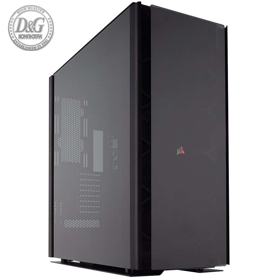 Corsair Chassis Obsidian Series 1000D Super-Tower Case - Case Material Steel, Aluminum, Tempered Glass, Maximum GPU Length 400mm, Maximum PSU Length 225mm, Maximum CPU Cooler Height 180mm, Case Expansion Slots x8, Compatible Corsair Liquid Coolers