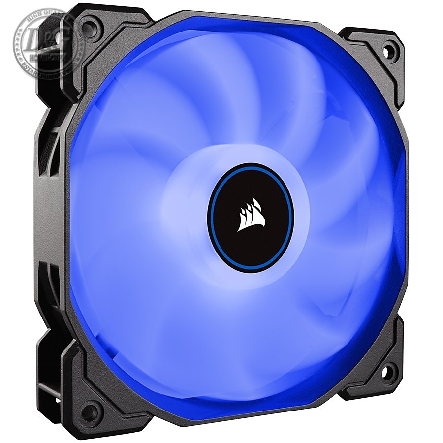 Corsair AF140 LED Low Noise Cooling Fan, Single Pack - Blue