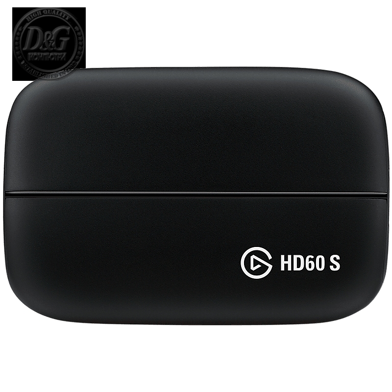 Elgato Game Capture HD60 S, HDMI Input and Output, 2160p30, 1080p60, 1080p30, 1080i, 720p60, 576p, 480p Capture Resolutions, 112x75x19mm, 115g, Plug and Play, 1080p60 HDR Capture, 4K60 HDR 10 Passthrough, Instant Gameview, Flash Recording,