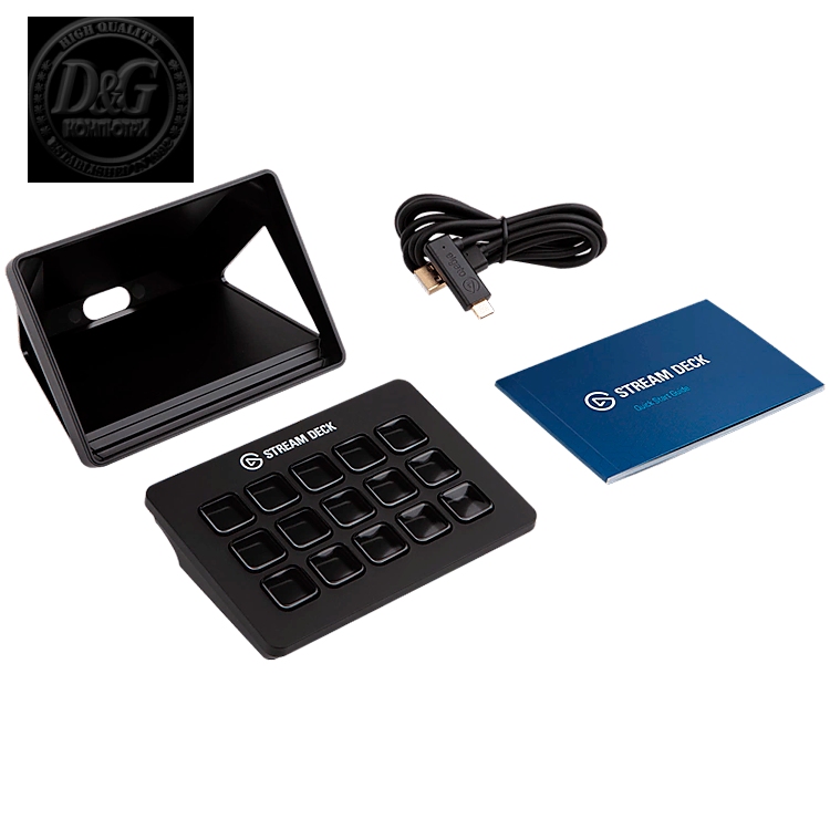 Elgato Stream Deck MK.2, 15 LCD keys, One-touch tactile operation, Elgato Game Capture, OBS, Twitch, Twitter, YouTube, Mixer, Automated alerts, Onscreen Antics w/ GIFs, Automated Plugins, Interchangeable Faceplates, USB Type C, Detachable stand