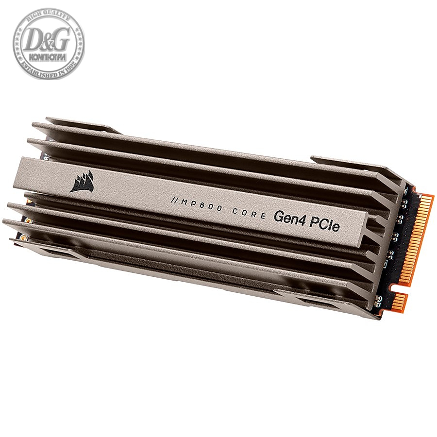 Corsair SSD 1TB MP600 CORE NVMe PCIe M.2 Gen4 3D QLC (ДЌ/z: 4700/1950MB/s; 200/480K IOPS)