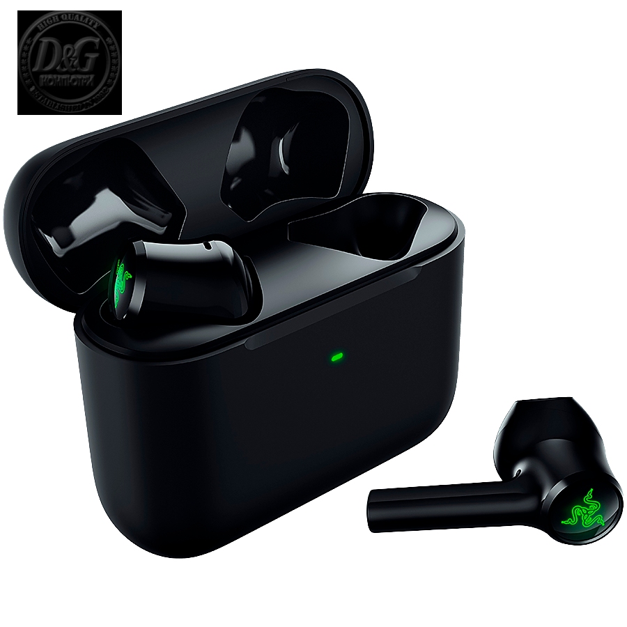 Razer Hammerhead True Wireless X, Custom-tuned 13mm drivers, 60 ms low latency Gaming Mode, Mobile app customization