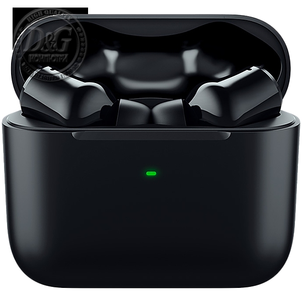 Razer Hammerhead True Wireless - Black, Active Noise Cancellation (ANC) technology, 10mm Drivers, Razer Chroma™ RGB, 60ms low latency Gaming Mode