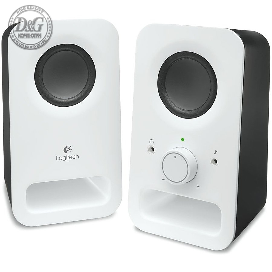 LOGITECH Z150 Stereo Speakers - SNOW WHITE - 3.5 MM