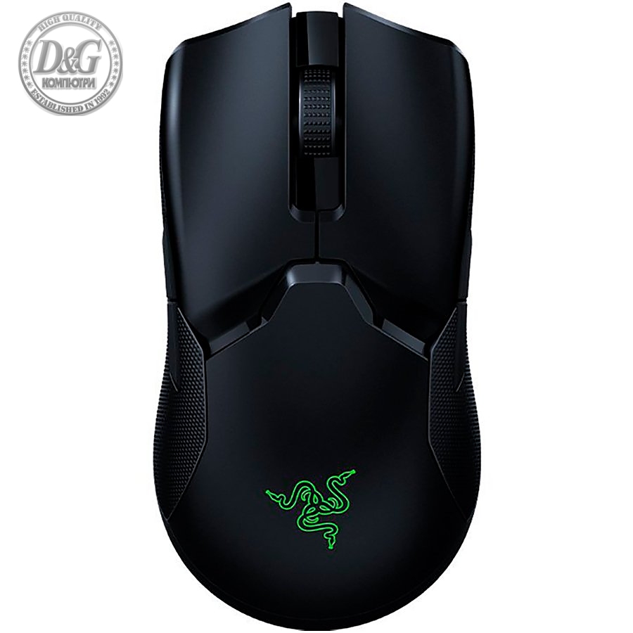 Razer Viper Ultimate, Hyperspeed Wireless technology, True 20,000 DPI Focus+ optical sensor, 50 G acceleration, Razer Optical Mouse Switches rated for 70M clicks, Ambidextrous shape, Razer Chroma™ lighting with true 16.8 million colors