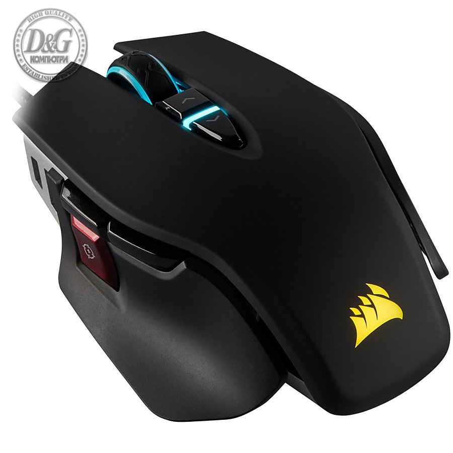 CORSAIR M65 RGB ELITE Tunable FPS Gaming Mouse, Black, Backlit RGB LED, 18000 DPI, Optical (EU version)