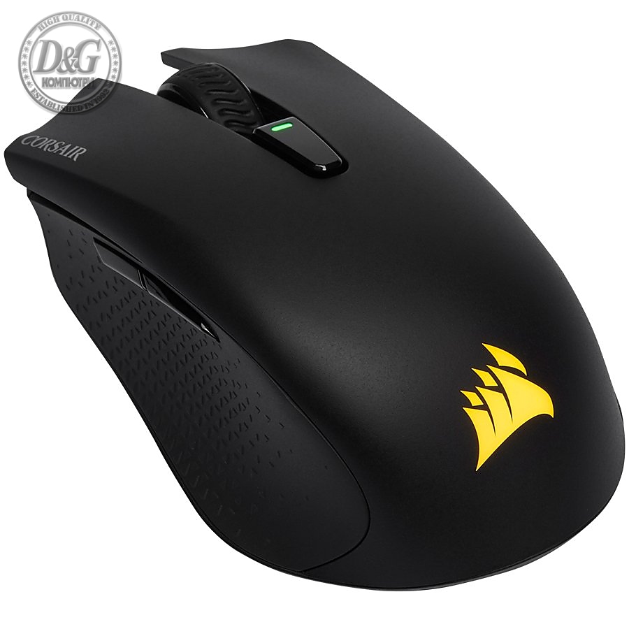 CORSAIR HARPOON RGB WIRELESS, Wireless Rechargeable Gaming Mouse with SLIPSTREAM Technology,Black, Backlit RGB LED, 10000 DPI, Optical (EU version)