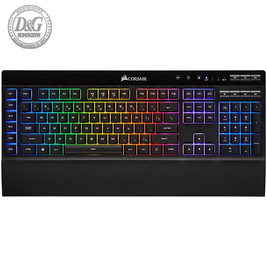 Corsair Gaming K57 RGB Wireless Gaming Keyboard with SLIPSTREAM WIRELESS Technology, Backlit RGB LED, Black (NA)