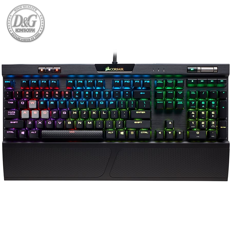 CORSAIR K70 RGB MK.2 Mechanical Gaming Keyboard, Backlit RGB LED, Cherry MX Red (US)