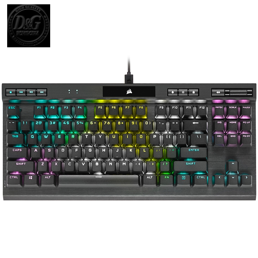 Corsair gaming keyboard K70 TKL RGB CS MX Red