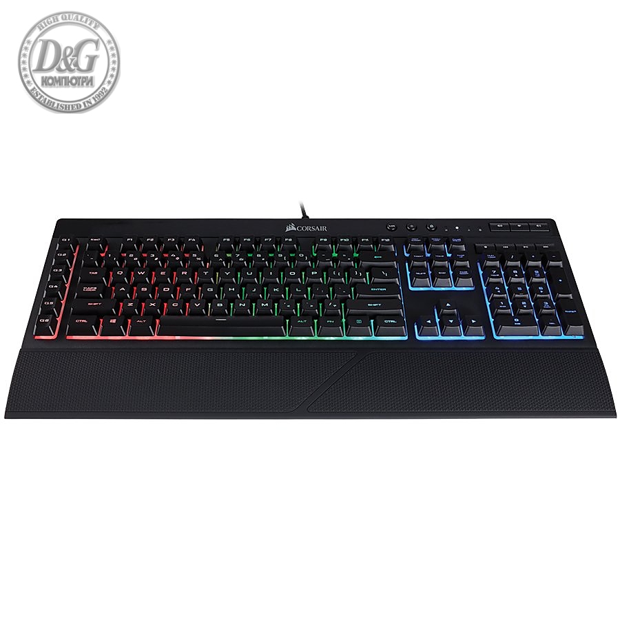 CORSAIR K55 RGB Keyboard, Backlit RGB LED, 6 Marco Keys (US)