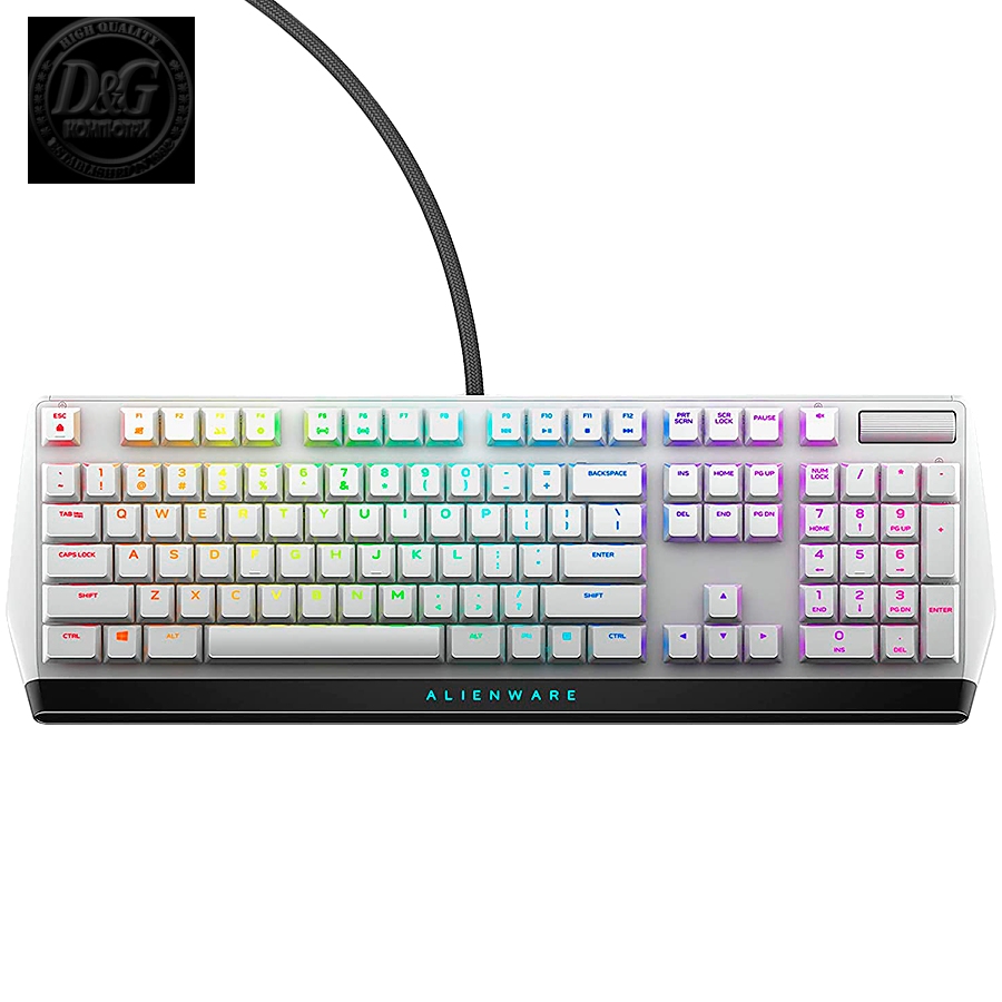 Alienware 510K Low-profile RGB Mechanical Gaming Keyboard - AW510K (Lunar Light)