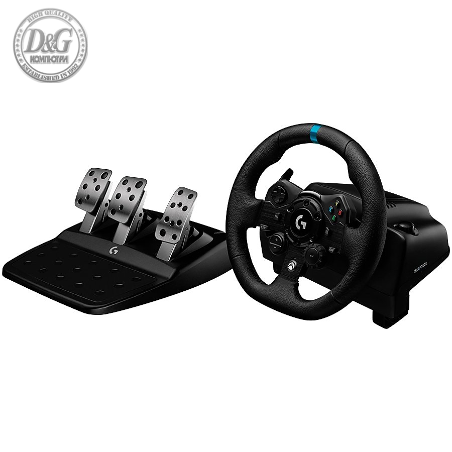 LOGITECH G923 Racing Wheel and Pedals - PC/XB - BLACK - USB