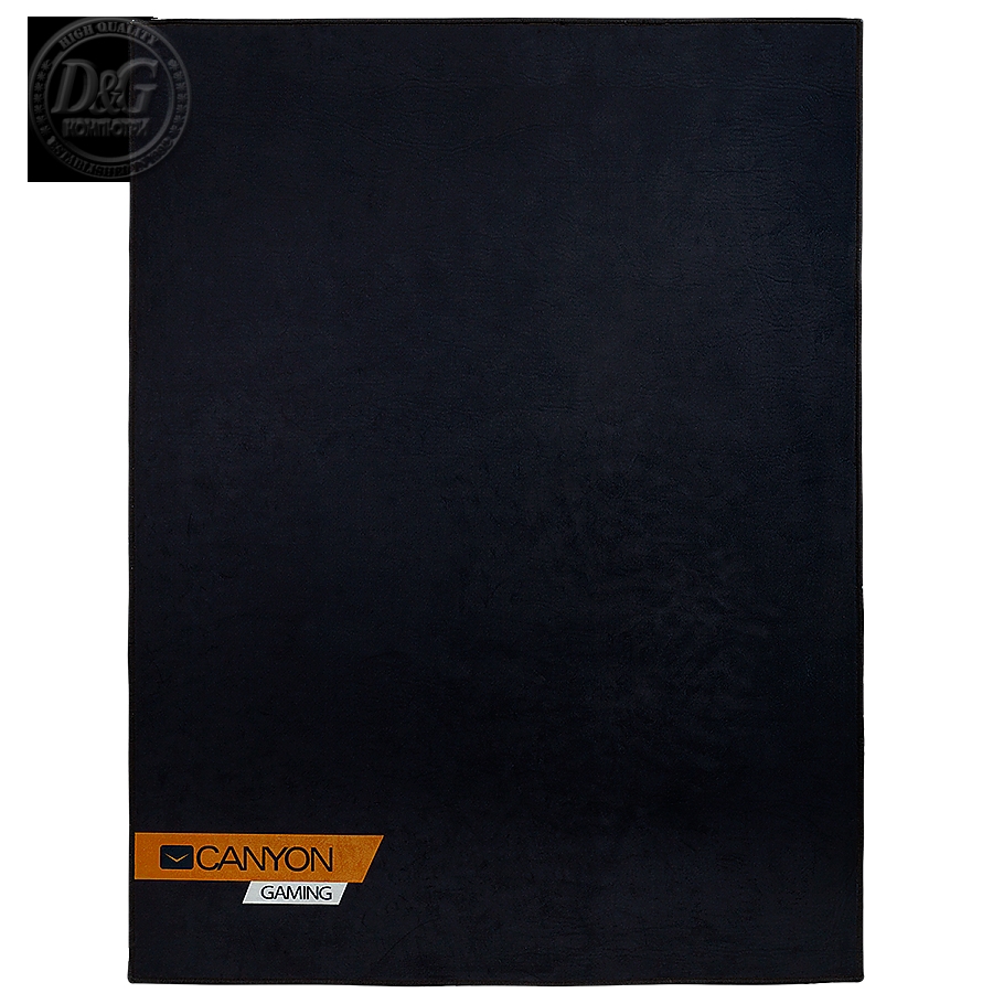 floor mats for gaming chair Size: 100x130cm lower side:antislip basedurable polyester fabricColor: Black  with canyon logo