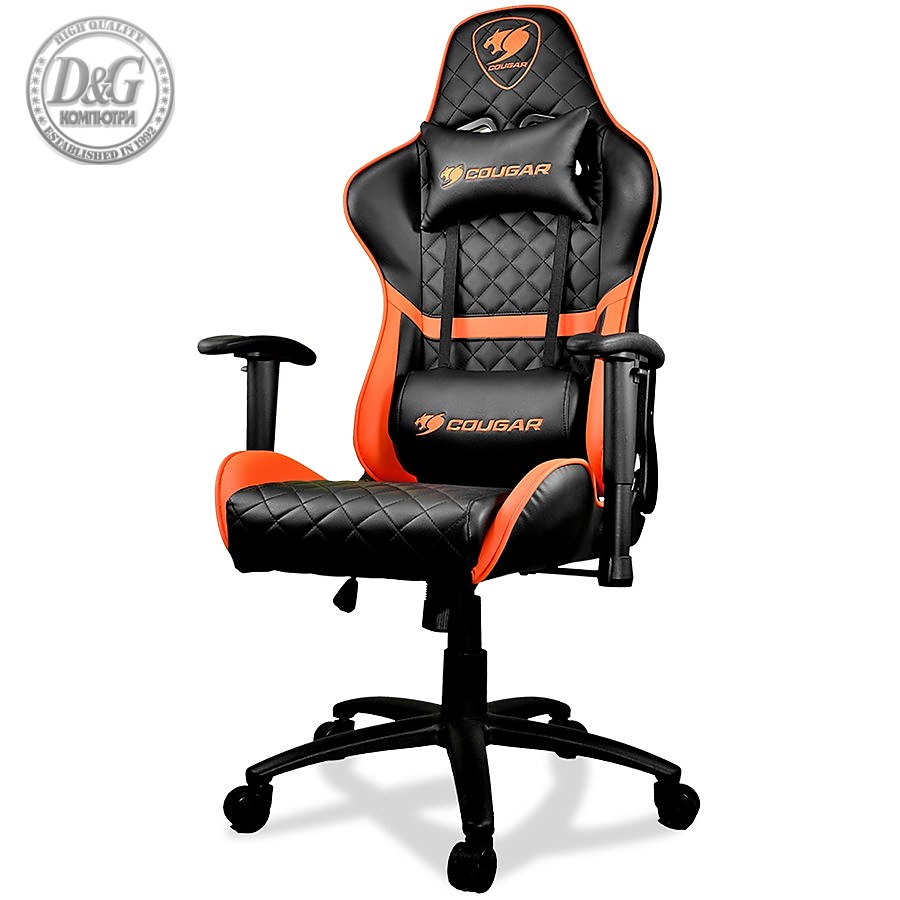 COUGAR Armor ONE Gaming Chair, Diamond Check Pattern Design, Breathable PVC Leather, Class 4 Gas Lift Cylinder, Full Steel Frame, 2D Adjustable Arm Rest, 180Вє Reclining, Adjustable Tilting Resistance