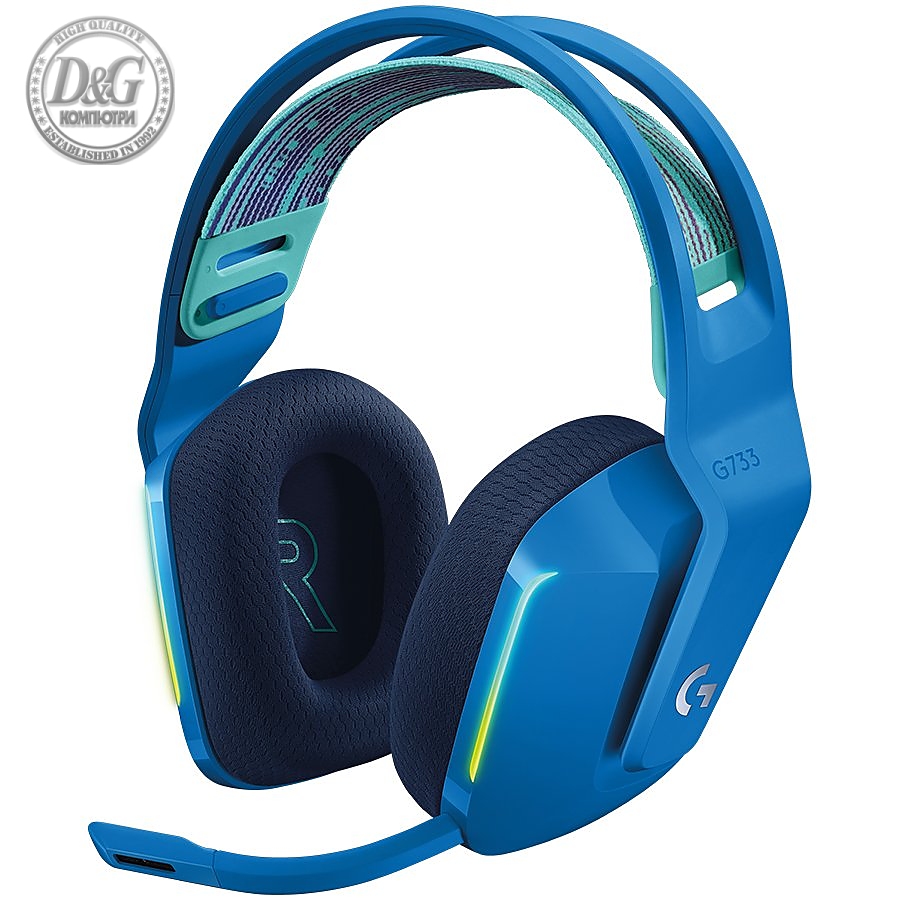 LOGITECH G733 LIGHTSPEED Wireless RGB Gaming Headset - BLUE