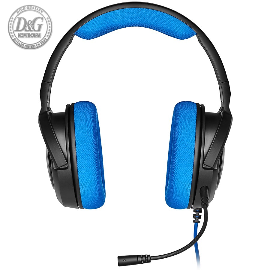 Corsair HS35 STEREO Gaming Headset, Blue (EU Version)