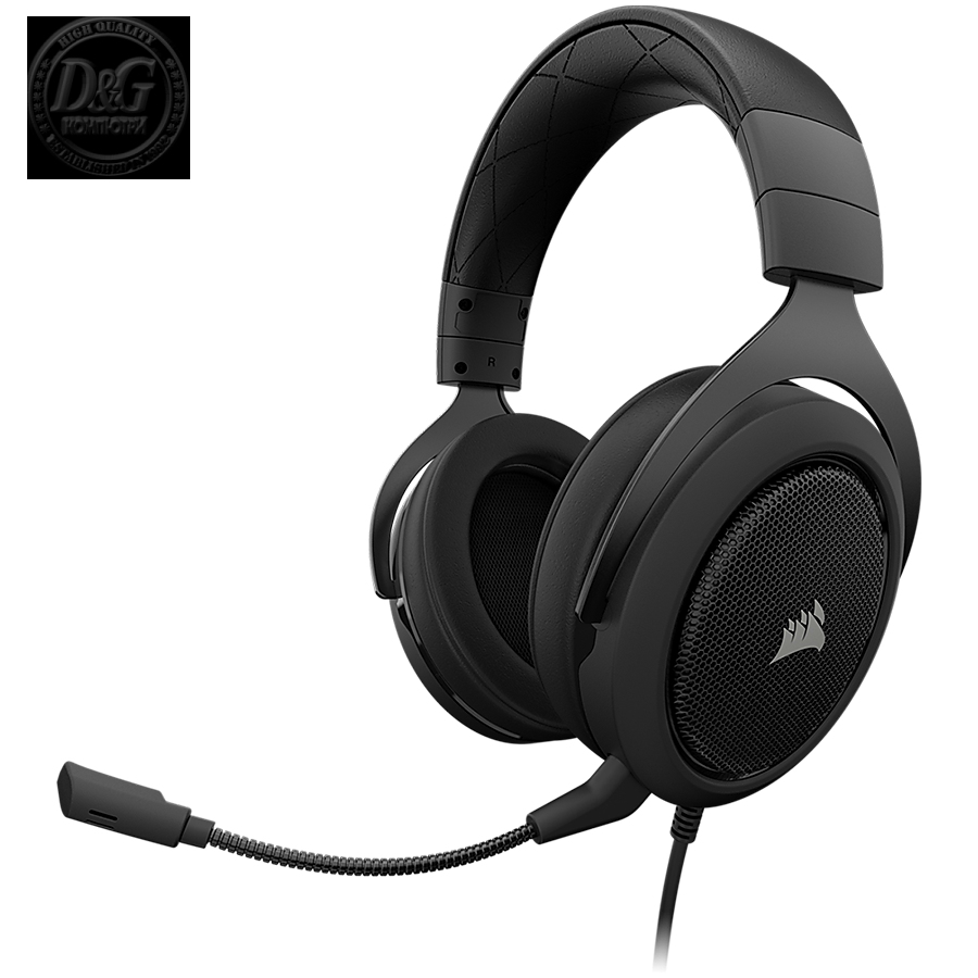 CORSAIR HS60 PRO SURROUND Gaming Headset, Carbon (EU Version)