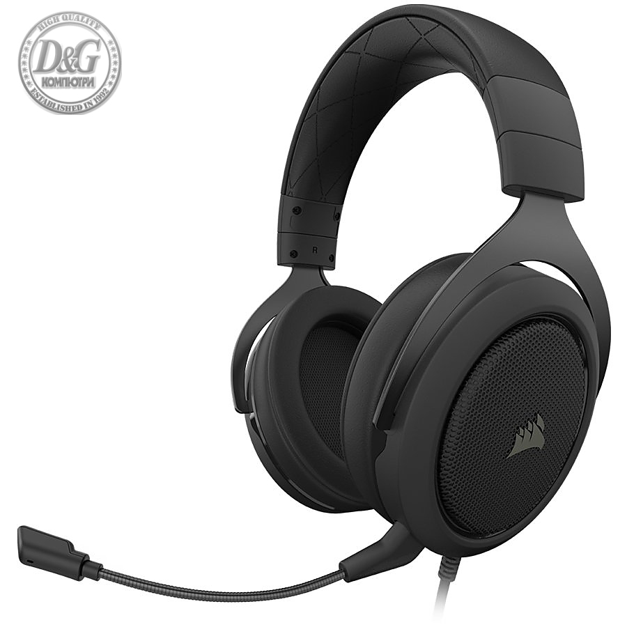 CORSAIR HS50 PRO STEREO Gaming Headset, Carbon (EU Version)