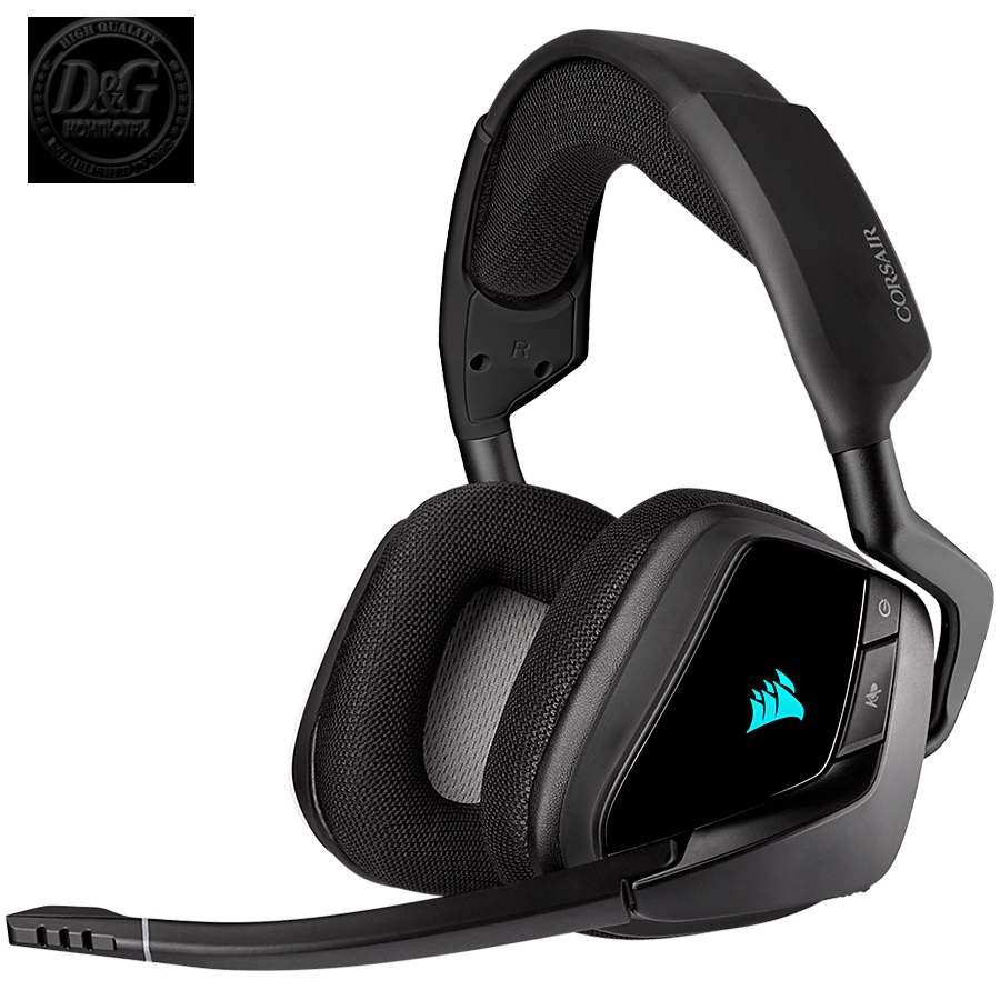 CORSAIR GAMING VOID RGB ELITE Wireless Premium Gaming Headset with 7.1 Surround Sound, Carbon (EU Version)