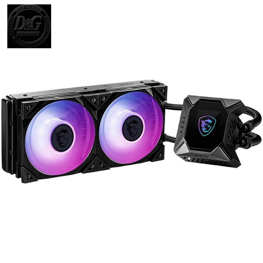 MSI MPG CORELIQUID K240 V2 Liquid Cooler, 2X ARGB FAN, ARGB BLOCK,COLOR BOX, LGA 1150/1151/1155/1156/1200/1700, LGA 1366/2011/2011-3/2066, AM4/FM2+/FM2/FM1/AM3+/AM3/AM2+/AM2