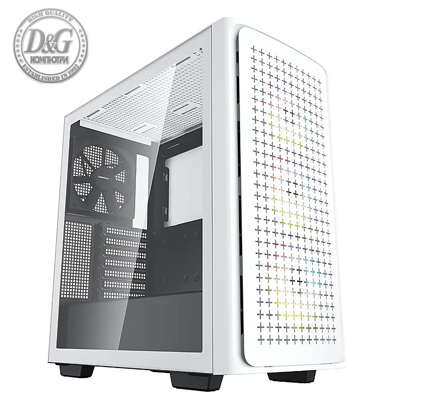 DeepCool кутия Case EATX - CK560 WH - RGB