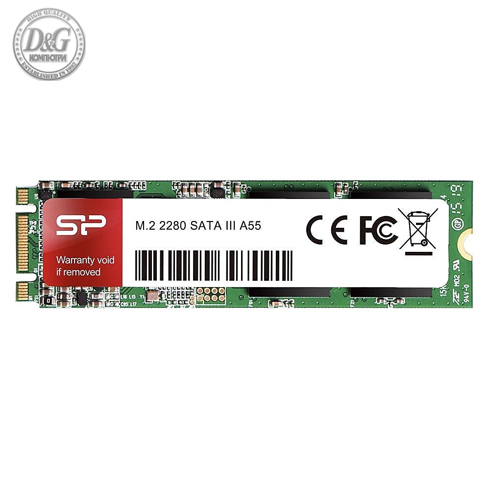 Solid State Drive (SSD) SILICON POWER A55, M.2 2280, 256 GB, SATA