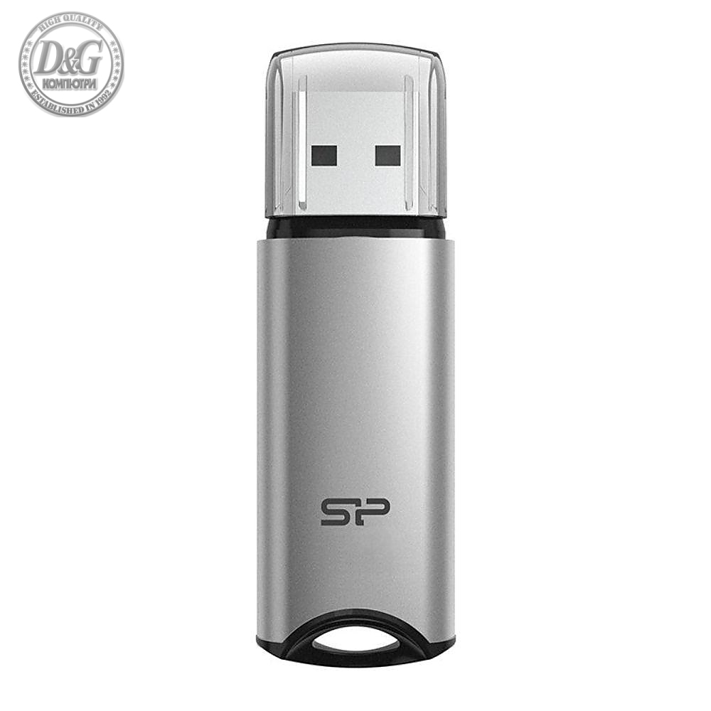 USB памет SILICON POWER Marvel M02, 32GB, USB 3.0, Сив