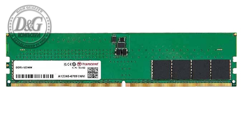 Transcend 8GB JM DDR5 4800 U-DIMM 1Rx16 1Gx16 CL40 1.1V