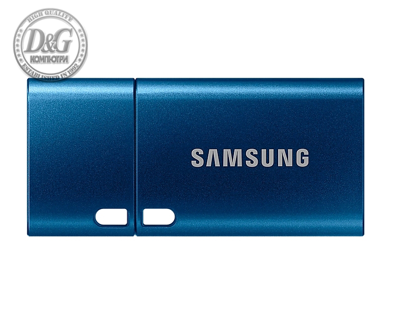 Samsung 256 GB Flash Drive, Read 400 MB/s, USB-C 3.2 Gen 1, Water-proof, Magnet-proof, X-ray-proof, Blue