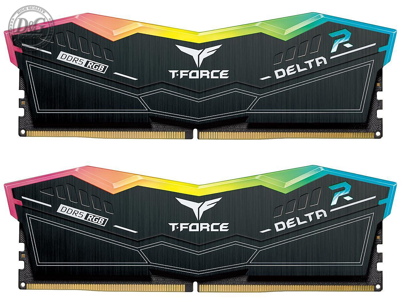 Памет Team Group T-Force Delta RGB, DDR5, 32GB (2x16GB), 6400MHz, CL40-40-40-84, 1.35V