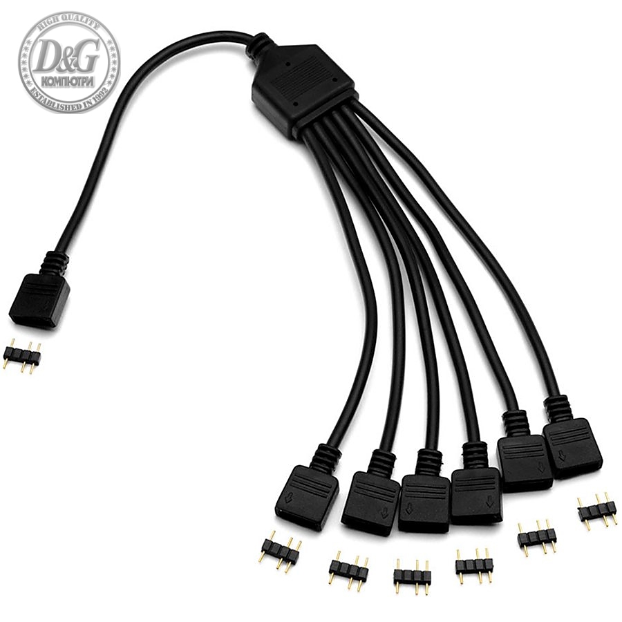 EK-D-RGB 6-Way Splitter Cable