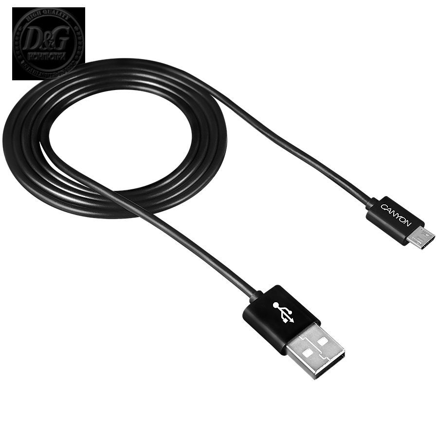 CANYON Micro USB cable, 1M, Black